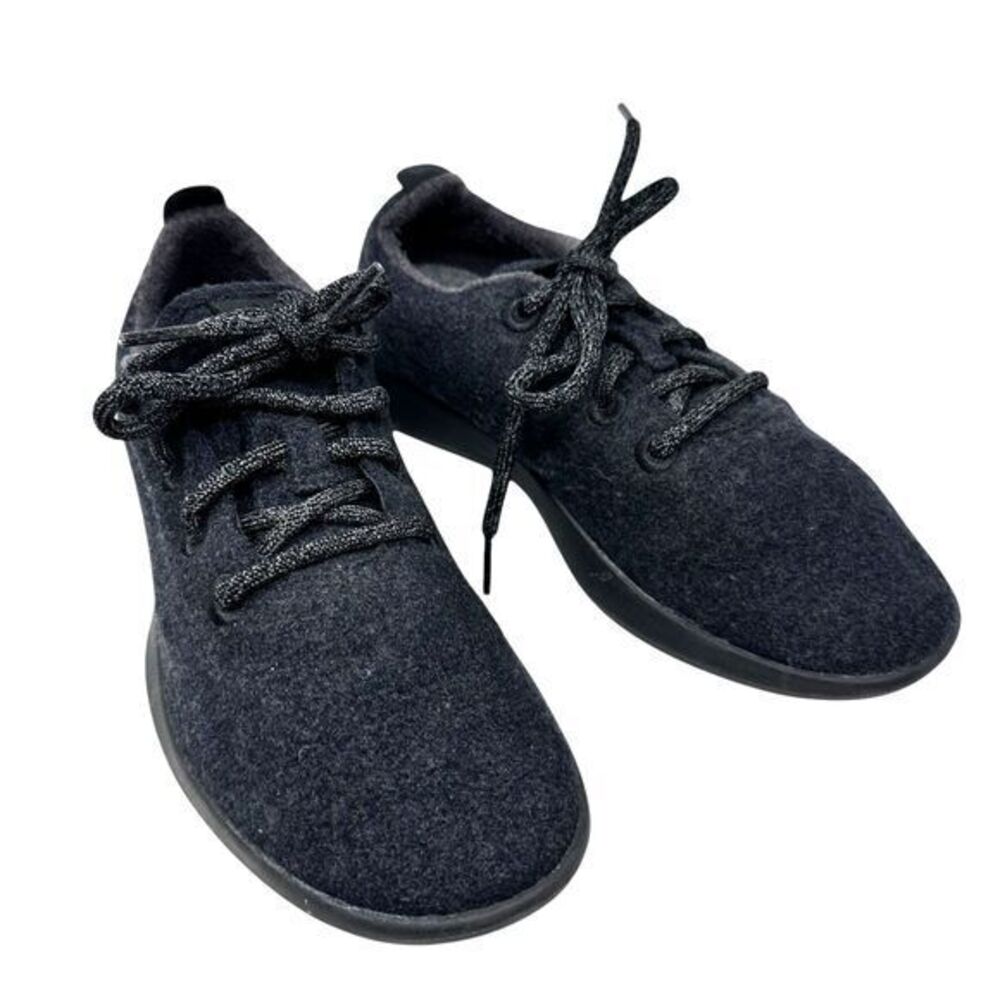 Allbirds Women's Dark Grey Merino Wool Lace Up Sneakers Size 8